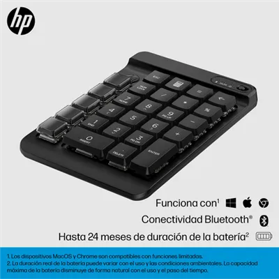 Teclado Numérico Inalámbrico HP 435 Programable/ Negro