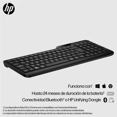 Teclado Inalámbrico HP 475 Dual/ Negro