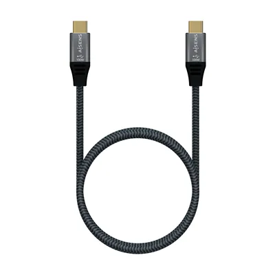 Cable USB 2.0 Tipo-C Aisens A107-0628 5A 100W/ USB Tipo-C Macho