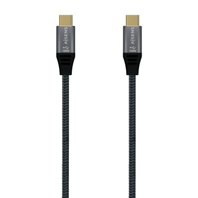 Cable USB 2.0 Tipo-C Aisens A107-0629 5A 100W/ USB Tipo-C Macho