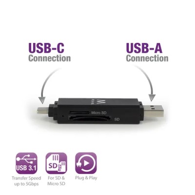 Ewent ew1075 usb3.1 gen 1 compact card reader all