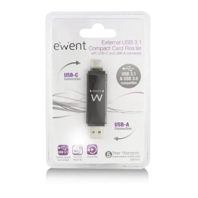 Ewent ew1075 usb3.1 gen 1 compact card reader all