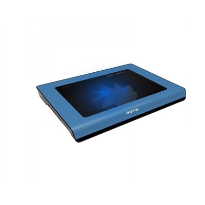 Laptop Cooler Pad 14" 2 Leds Azul Approx