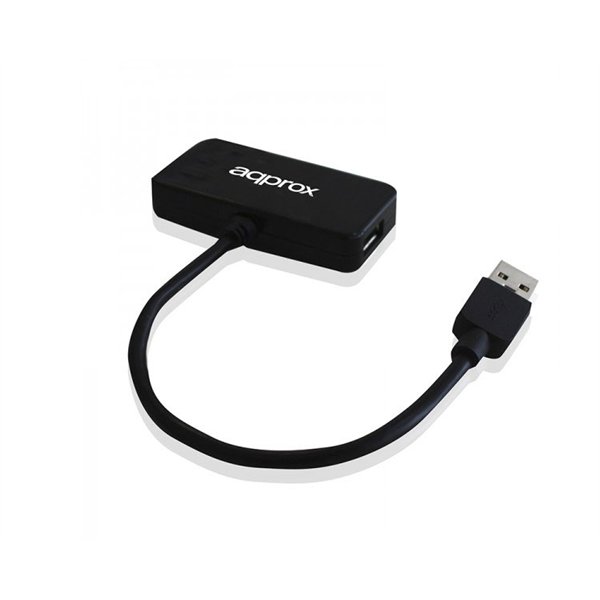 Hub 4 Puertos (3Xusb2.0 + 1Xusb3.0) Negro Approx