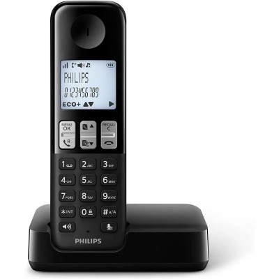 Teléfono Inalámbrico Philips D2501B/01/ Negro