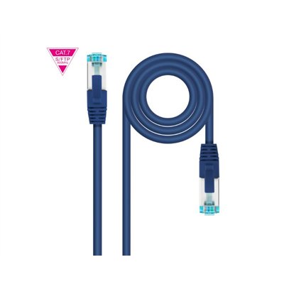 Nanocable Cable de Red Cat.7 600MHZ LSZH SFTP PIMF AWG26, Azul