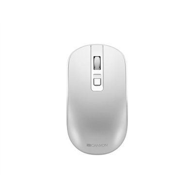 Raton Optico Wireless Recargable Mw-18 Blanco Perla Canyon