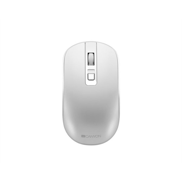 Raton Optico Wireless Recargable Mw-18 Blanco Perla Canyon