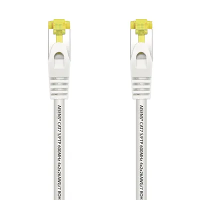 Cable de Red RJ45 SFTP Aisens A146-0489 Cat.7/ 50cm/ Blanco