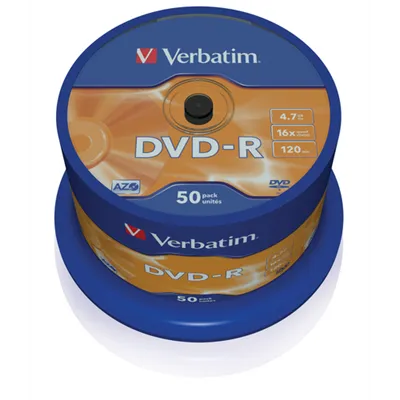 DVD-R Verbatim Advanced AZO 16X/ Tarrina-50uds