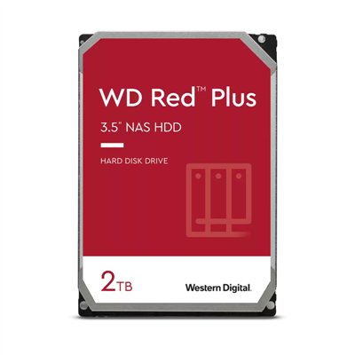 WD Red Plus NAS 2TB 5400rpm HDD 3.5" 64MB SATA 6GB/s