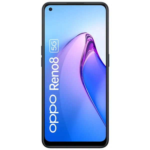 Smartphone Oppo Reno 8 8GB/ 256GB/ 6.43'/ 5G/ Negro Brillante