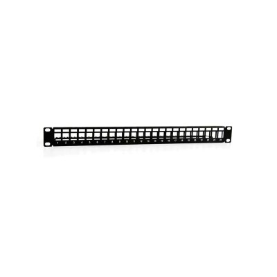 2lan patch panel 19" vacio 24 puertos utp