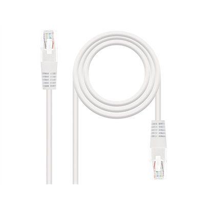 Nanocable CABLE RED LATIGUILLO RJ45 CAT.5E UTP AWG24, BLANCO