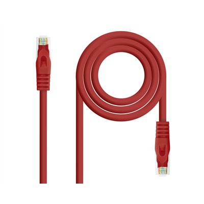 Nanocable Cable de Red RJ45 LSZH Cat.6A UTP AWG24 2m Rojo