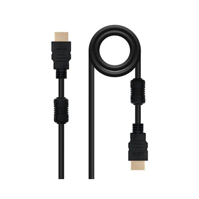 Nanocable HDMI, 5m cable HDMI HDMI tipo A (Estándar) Negro