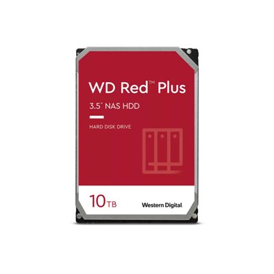 WD Red Plus NAS 10TB 7200pm HDD 3.5" 256MB SATA 6GB/s