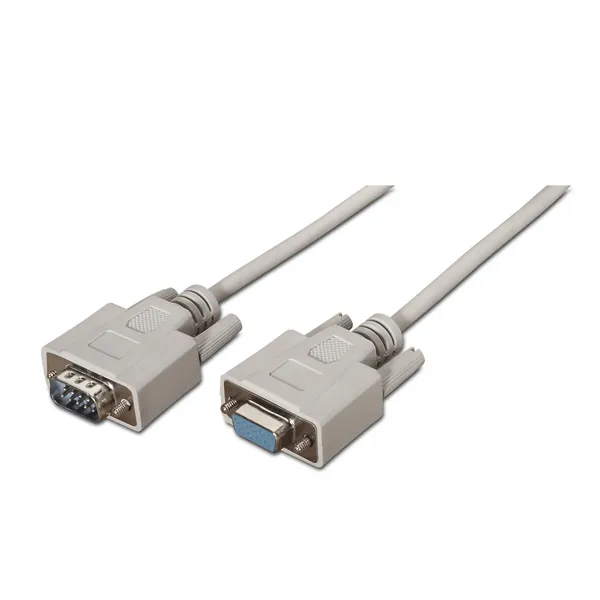 Cable Serie RS232 Aisens A112-0065/ DB9 Macho - DB9 Hembra/ Hasta 0.15W/ 1.6Mbps/ 1.8m/ Beige