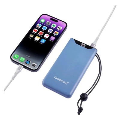 Intenso Powerbank F10000 Azul - Batería Externa 10000 mAh carga