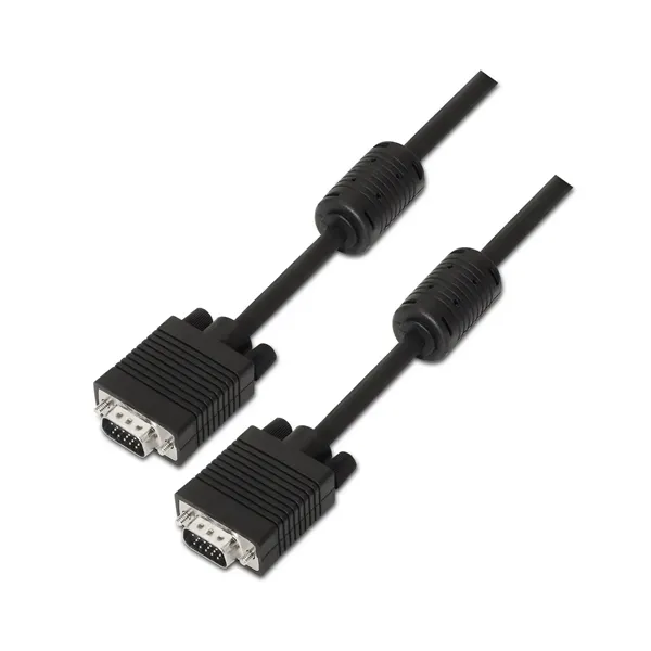 Cable SVGA Aisens A113-0072/ VGA Macho - VGA Macho/ Hasta 3W/ 10Mbps/ 3m/ Negro