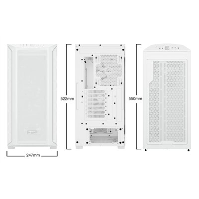 Be Quiet! Shadow Base 800 FX White Midi Tower Cristal Templado