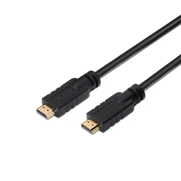 Cable HDMI 1.4 Aisens A119-0105/ HDMI Macho - HDMI Macho/ Hasta 10W/ 720Mbps/ 25m/ Negro