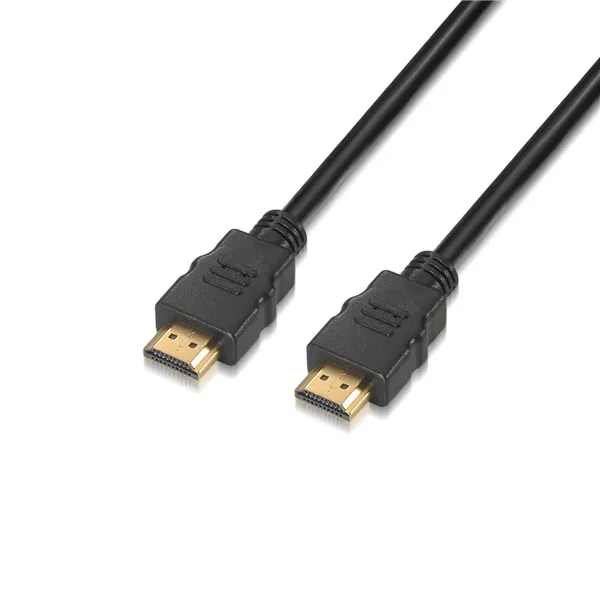 Cable HDMI 2.0 4K Aisens A120-0120/ HDMI Macho - HDMI Macho/ Hasta 10W/ 2250Mbps/ 1.5m/ Certificado/ Negro