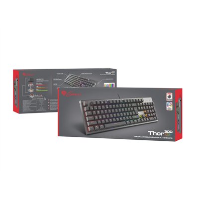 GENESIS Thor 300 RGB teclado Juego USB QWERTY Español Negro