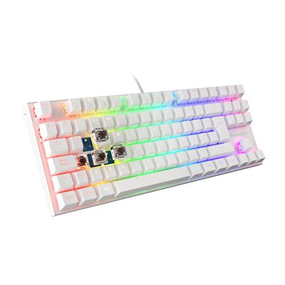 GENESIS Thor 303 TKL teclado Juego USB QWERTY Español Blanco