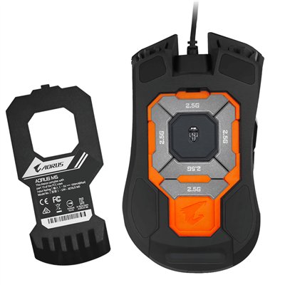 GIGABYTE AORUS M5 ratón Juego mano derecha USB tipo A Óptico