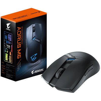 GIGABYTE AORUS M6 ratón Juego Ambidextro USB Tipo C Óptico