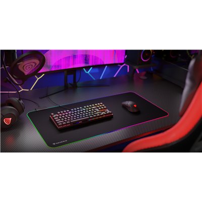 GENESIS Boron 500 XXL RGB Alfombrilla de ratón para juegos Negro