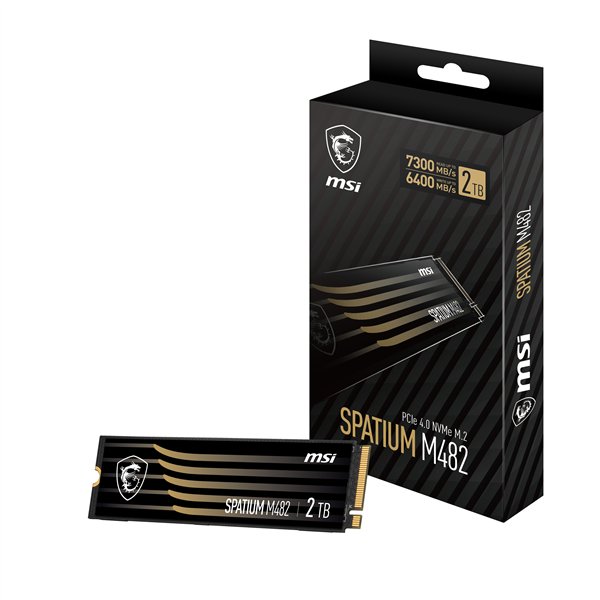 MSI SPATIUM M482 2 TB M.2 PCI Express 4.0 NVMe 3D NAND