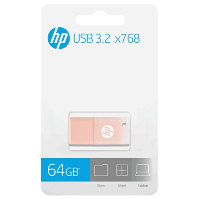 Pen Drive HP X768 Memoria USB 64GB USB 3.2 Rosa