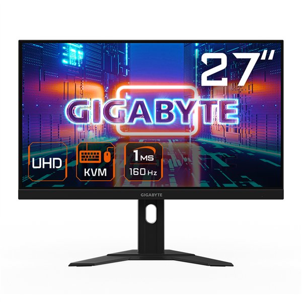 GIGABYTE M27U 27" Monitor de Juego 4K UHD - 3840 x 2160, 160Hz, 1ms, 400 cd/m², FreeSync Premium Pro, HDR 600, HDMI 2.1, Display