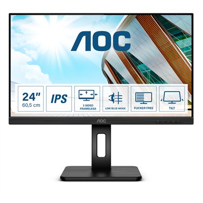 AOC P2 24P2Q LED display 60,5 cm (23.8") 1920 x 1080 Pixeles