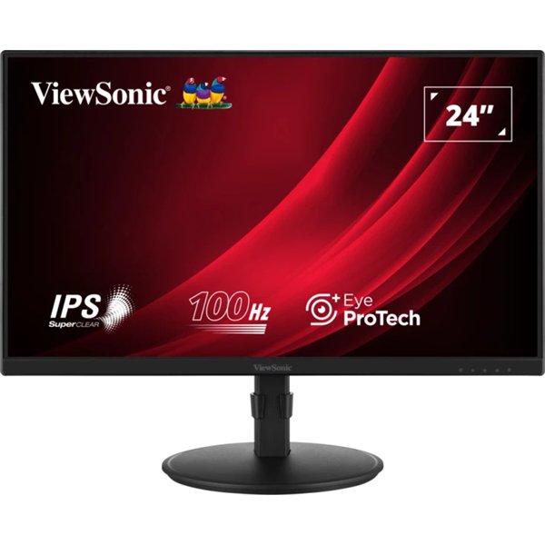 Viewsonic VA VA2408-HDJ pantalla para PC 61 cm (24") 1920 x 1080 Pixeles Full HD LED Negro