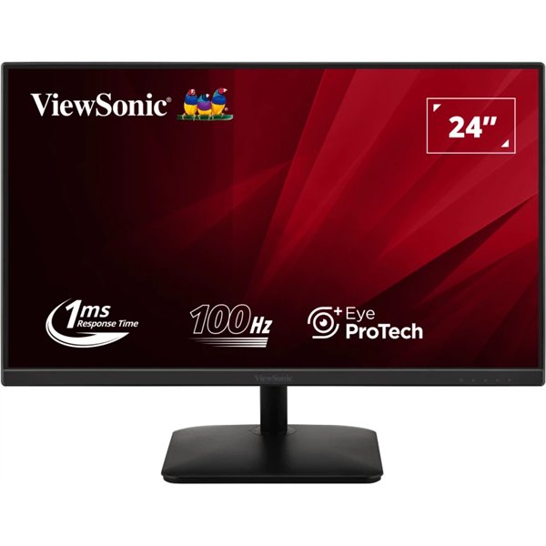 Viewsonic VA2408-MHDB pantalla para PC 61 cm (24") 1920 x 1080 Pixeles Full HD LED Negro