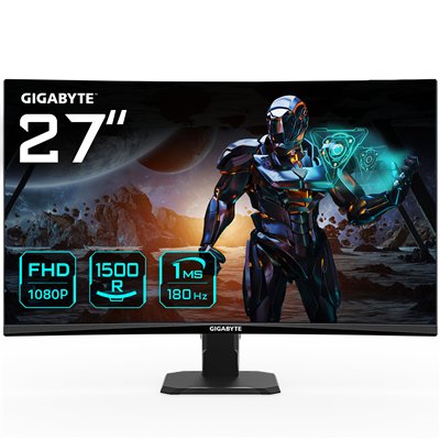 GIGABYTE GS27FC 27" Monitor de Juego Curvo FHD - 1920 x 1080