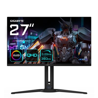 GIGABYTE Monitor de juego AORUS FO27Q3 OLED de 27” - 2560 x