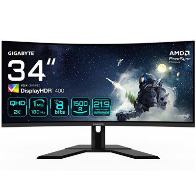 GIGABYTE G34WQCP Monitor Gaming Curvo UWQHD de 34" - 3440 x