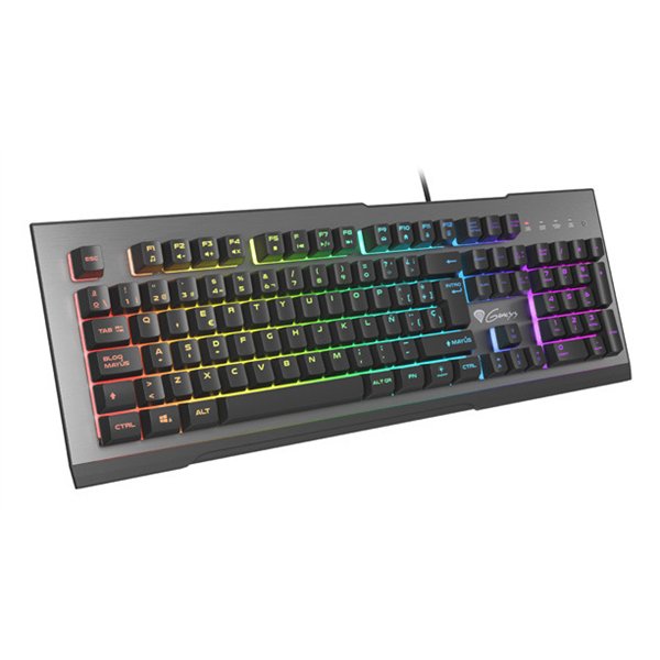 Genesis Rhod 500 RGB Teclado Gaming Español Retroiluminado RGB/Anti-ghosting negro/​plata