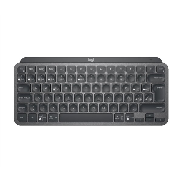 Logitech MX Keys Mini teclado Oficina RF Wireless + Bluetooth QWERTY Español Grafito