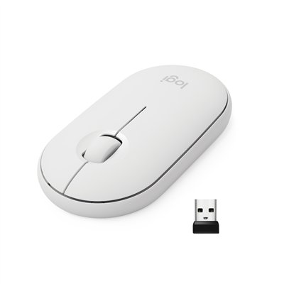 Logitech Pebble M350 ratón Oficina Ambidextro RF Wireless +