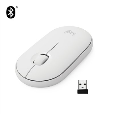 Logitech Pebble M350 ratón Oficina Ambidextro RF Wireless +