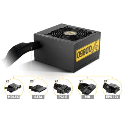 Nox Hummer GD 850W 80 Plus Gold ATX, Ultrasilenciosa