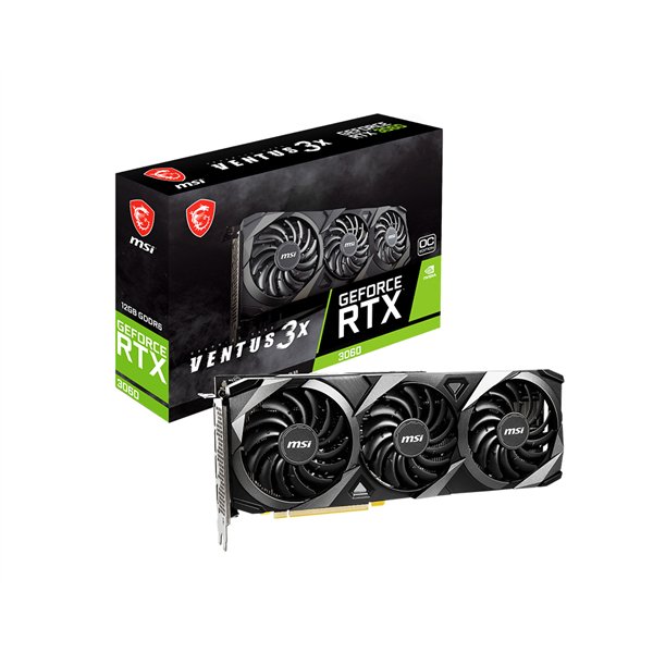 MSI VENTUS GeForce RTX 3060 3X 12G OC NVIDIA 12 GB GDDR6