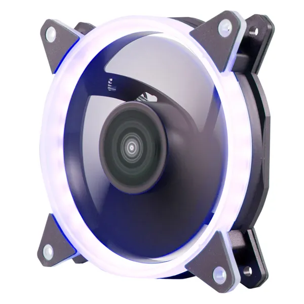 Ventilador Interno Unyka Candy 120mm Anillo Led Azul 7 Aspas 1400rpm