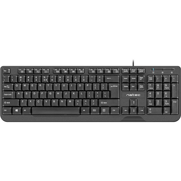 NATEC Trout Slim Teclado oficina/hogar Español, Negro USB