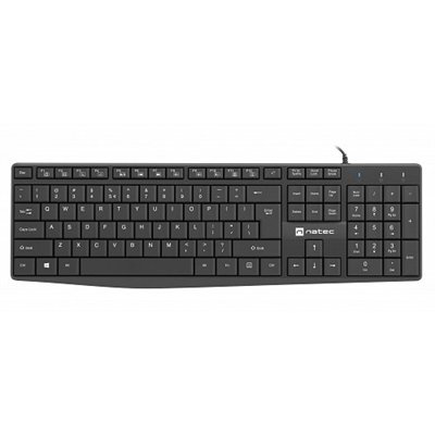 NATEC Nautilus Slim Teclado Negro oficina/hogar Español, USB